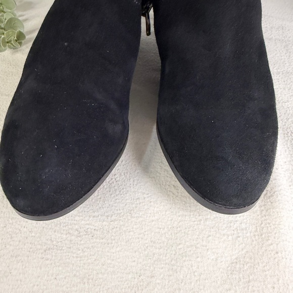 Sam Edelman Louie Black Suede Fringe Booties Women's 9.5 Western Ankle Boots - Picture 10 of 12